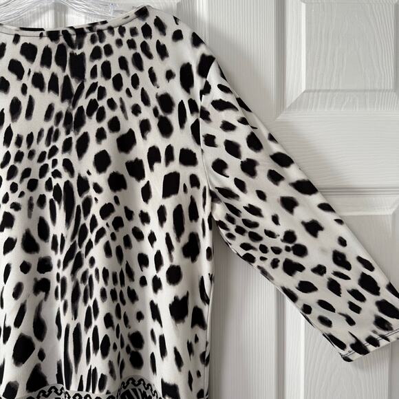 Easywear By Chico's Women's Leopard Print Long Sleeve Top Size 1. - Picture 16 of 16